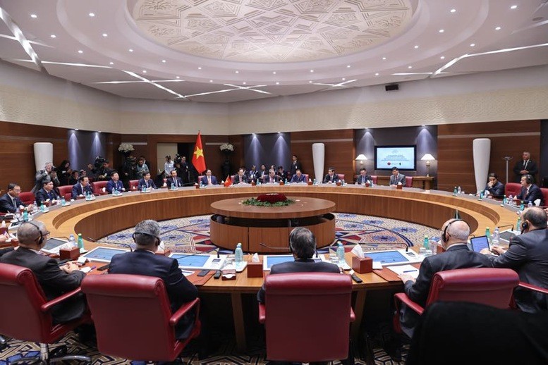 Thủ tướng Phạm Minh Chính hội đàm với Thủ tướng Algeria Sifi Ghrieb - Ảnh: VGP Thủ tướng Phạm Minh Chính hội đàm với Thủ tướng Algeria Sifi Ghrieb - Ảnh: VGP