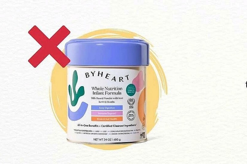 Sản phẩm sữa công thức ByHeart Whole Nutrition. Ảnh WHO cung cấp Sản phẩm sữa công thức ByHeart Whole Nutrition. Ảnh WHO cung cấp
