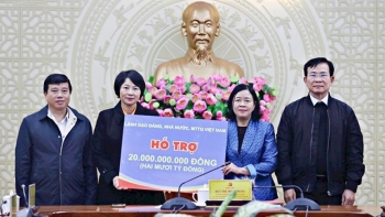Ủy ban Trung ương MTTQ Việt Nam trao 20 tỷ đồng hỗ trợ Lâm Đồng khắc phục hậu quả mưa lũ
