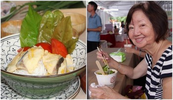 Bún cá lăng kết hợp đọt mây rau nhíp: Món ăn độc lạ khiến thực khách mê mẩn