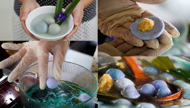 Trải qua nhiều công đoạn, chè cua được làm công phu - Ảnh: THANH HUYỀN Trải qua nhiều công đoạn, chè cua được làm công phu - Ảnh: THANH HUYỀN