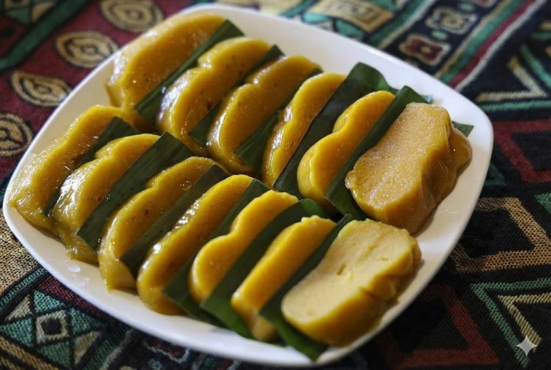 Bánh giò bầu sau khi được hấp chín để nguội đem ra đãi khách. Bánh giò bầu sau khi được hấp chín để nguội đem ra đãi khách.