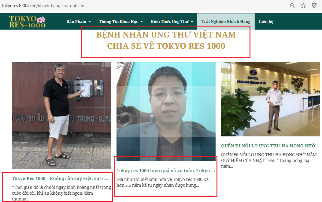 Cục ATTP (Bộ Y tế) tiếp tục đưa ra cảnh báo về Thực phẩm bảo vệ sức khỏe Res-1000