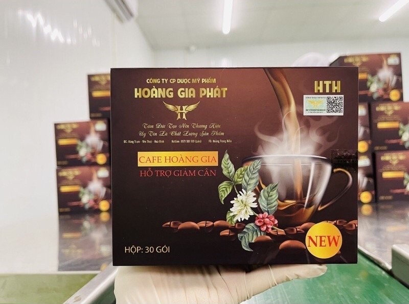 Cảnh báo sản phẩm TPBS Cafe Hoàng Gia chứa chất cấm Sibutramine và Phenolphtalein