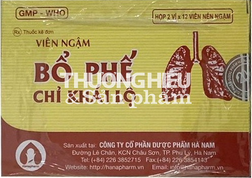 Thu hồi thuốc Viên ngậm Bổ phế chỉ khái lộ do không đạt tiêu chuẩn chất lượng