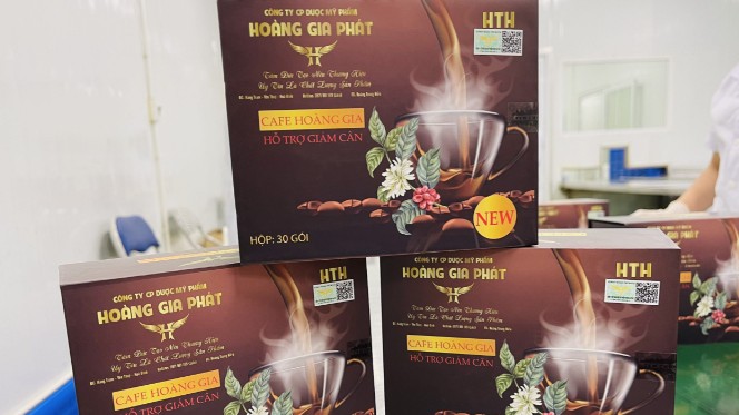 Thu hồi sản phẩm thực phẩm bổ sung cafe Hoàng Gia