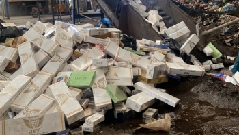 Quảng Ngãi: Tiêu hủy hơn 6.000 bao thuốc lá điếu nhập lậu