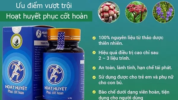 Sản phẩm TPBVSK Hoạt huyết phục cốt hoàn, Mãnh Lực Trường Xuân vi phạm quy định về quảng cáo