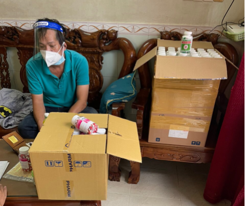 Đối tượng và tang vật bị bắt quả tang