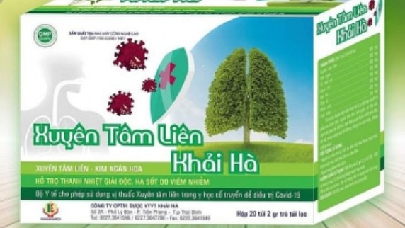 Bộ Y tế cảnh báo sản phẩm Trà xuyên tâm liên Khải Hà