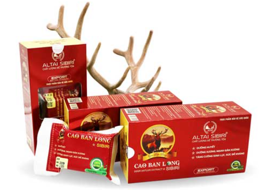 sản phẩm thực phẩm bảo vệ sức khỏe Cao ban long Sibiri 