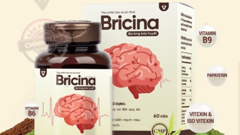 Cẩn trọng trước thông tin quảng cáo sản phẩm TPBVSK Bricina "địa long bảo huyết"