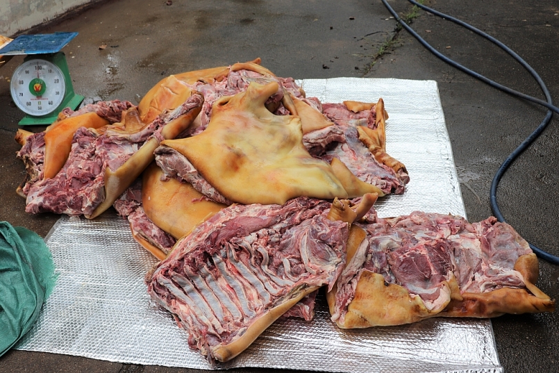 Toàn bộ số thịt heo trên đã được thiết lập hồ sơ để xử lý theo quy định của pháp luật Toàn bộ số thịt heo trên đã được thiết lập hồ sơ để xử lý theo quy định của pháp luật