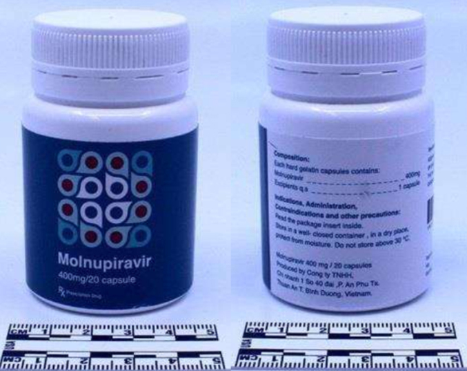 Xuất hiện thuốc giả Molnupiravir tại Thụy Sĩ trên nhãn có thông tin tiếng Việt