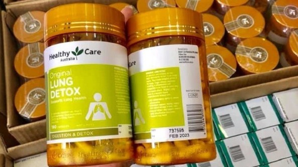 Cẩn trọng khi mua sản phẩm Healthy Care Original Lung Detox