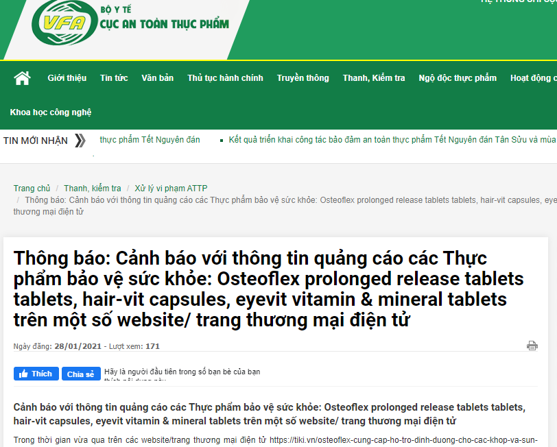 Loạt TPBVSK của Công ty Cổ phần Quốc tế Ánh Dương Xanh đang quảng cáo trái luật