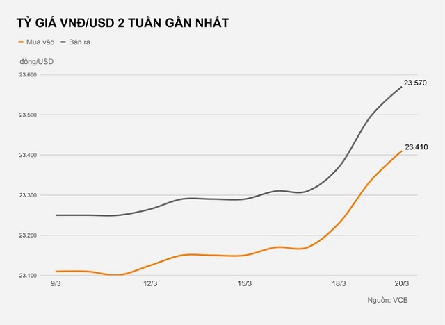 nguyên nhân tỷ giá USD tăng mạnh