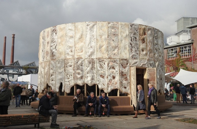 Tòa nhà được làm bằng nấm