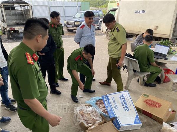 Đồng Nai: Tiêu hủy 2,75 tấn thịt gà quá hạn sử dụng và nhiễm khuẩn salmonella Đồng Nai: Tiêu hủy 2,75 tấn thịt gà quá hạn sử dụng và nhiễm khuẩn salmonella