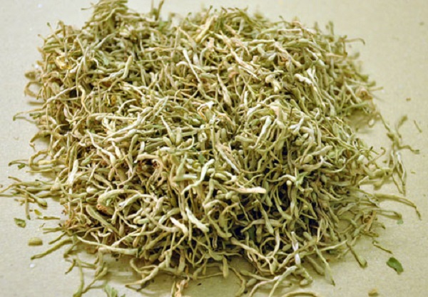 Kim ngân hoa sau khi phơi khô