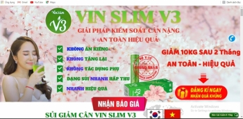 Nhiều dấu hiệu vi phạm trong quảng cáo Thực phẩm BVSK giảm cân Vinslim V3?